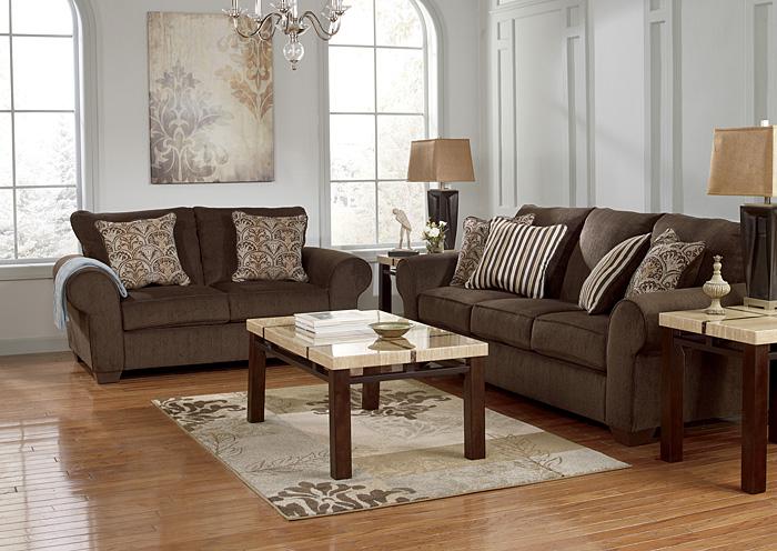 Doralynn Java Sofa & Loveseat,Ashley