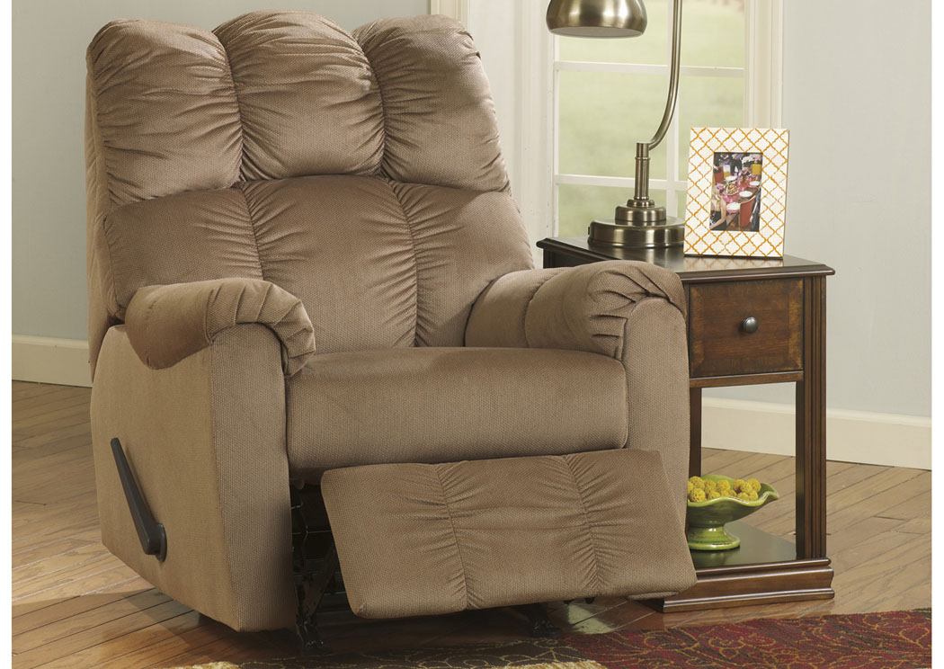 Raulo Mocha Rocker Recliner,Ashley