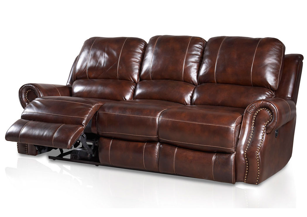 Burgundy Reclining Sofa,Homfusion Ltd