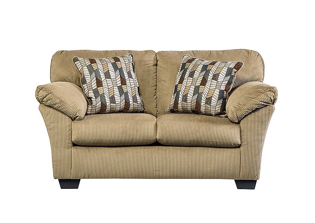 Aluria Mocha Loveseat,Ashley