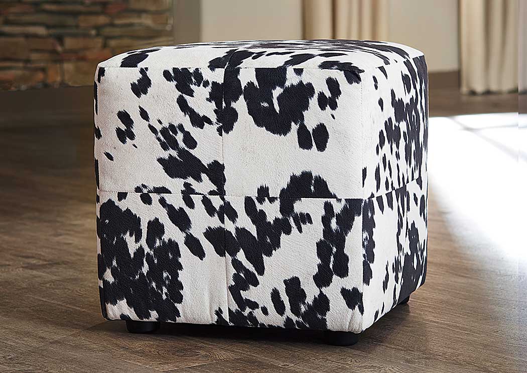 Bremer Black & White Accent Ottoman (Set of 2),Ashley