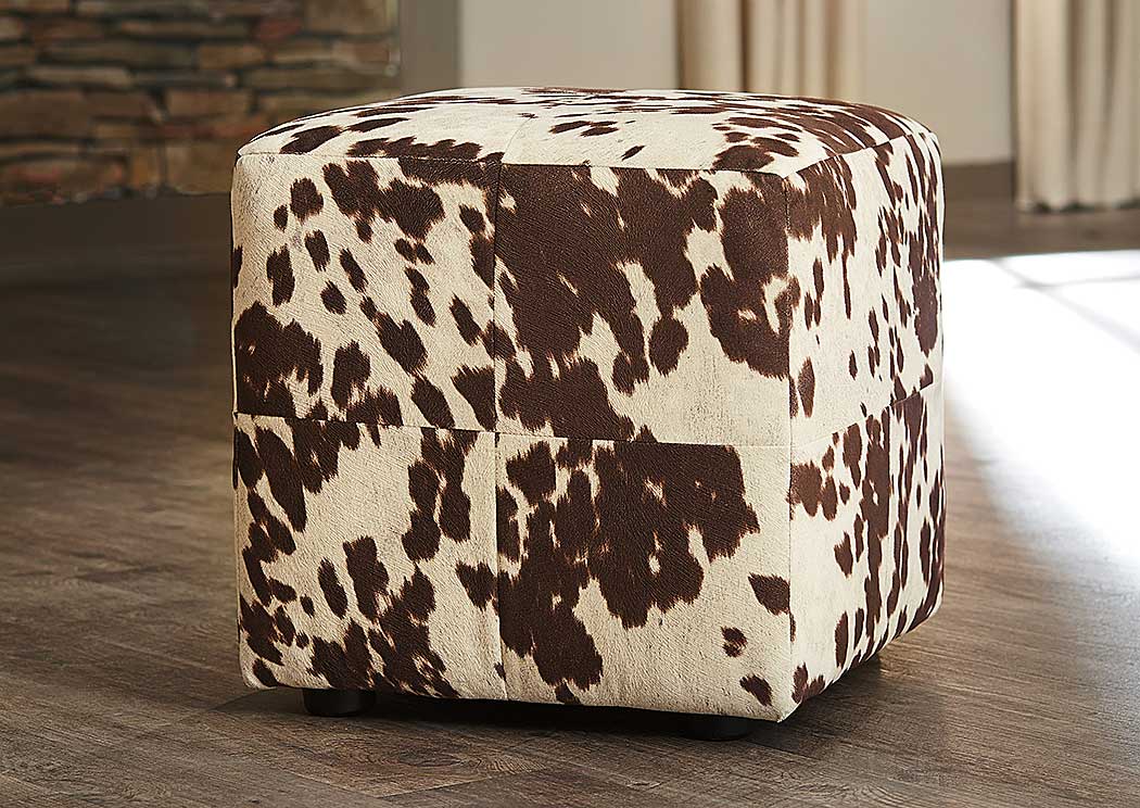 Bremer Chocolate & White Accent Ottoman (Set of 2),Ashley