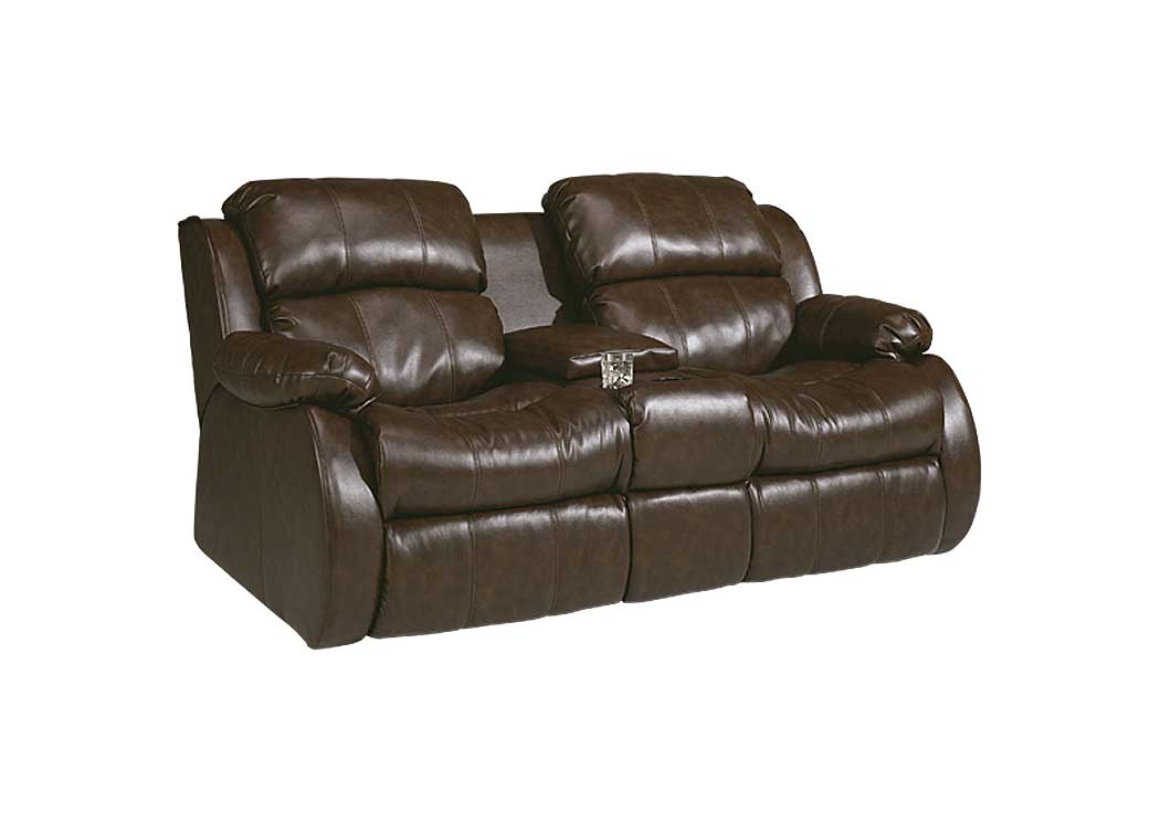 DuraBlend Cafe Double Reclining Loveseat w/ Console,Ashley