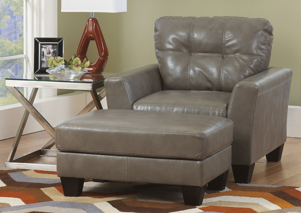 Paulie DuraBlend Quarry Ottoman,Ashley