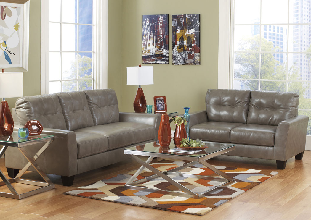 Paulie DuraBlend Quarry Sofa & Loveseat and Chaise,Ashley