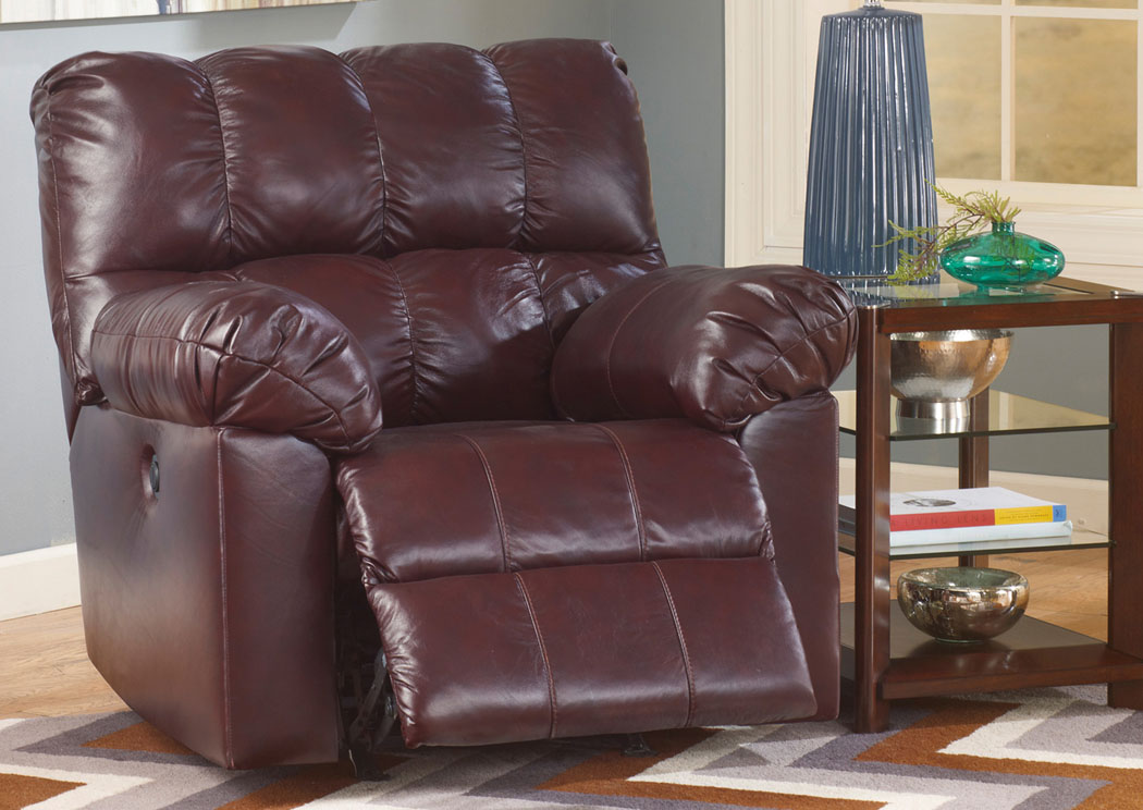 Kennard Burgundy Rocker Recliner,Ashley