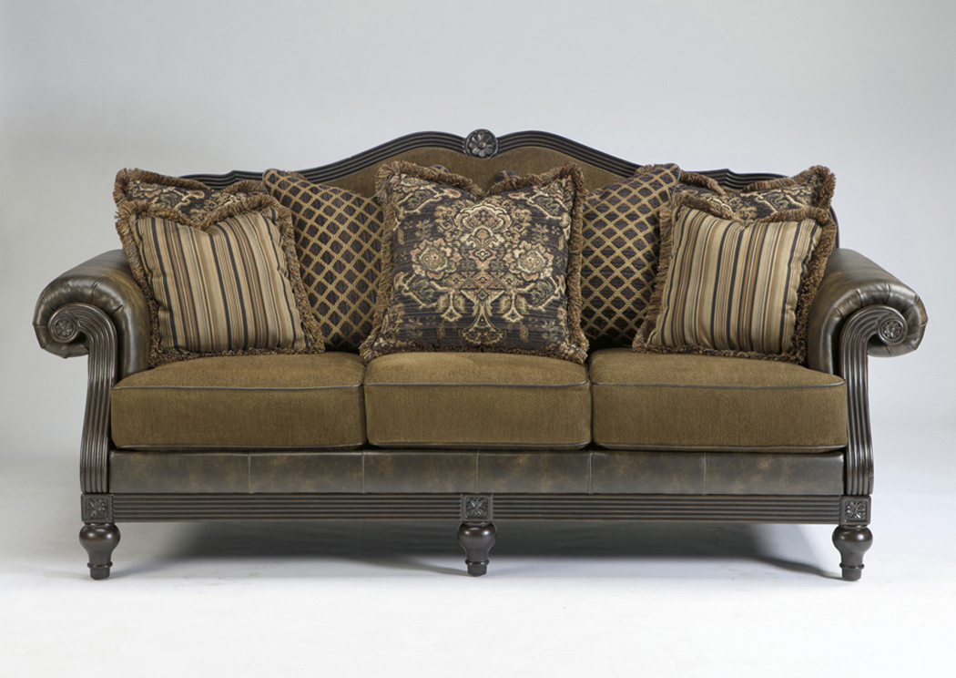 Glynallen Teak Sofa,Ashley