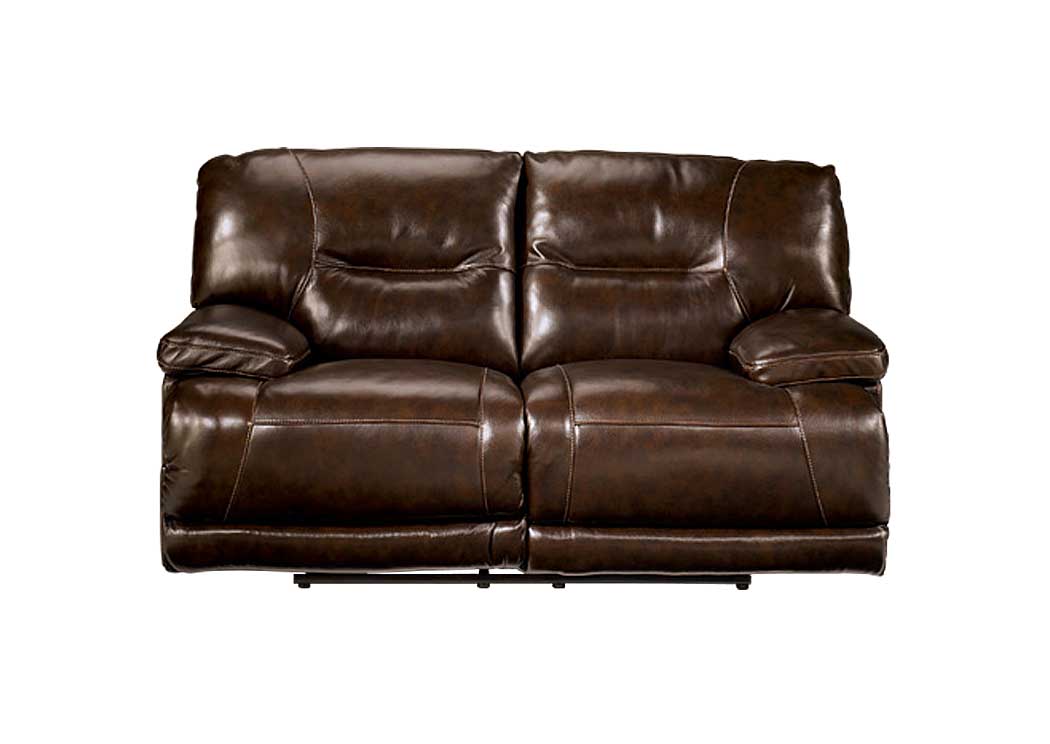 Exhilaration Chocolate Reclining Power Loveseat,Ashley