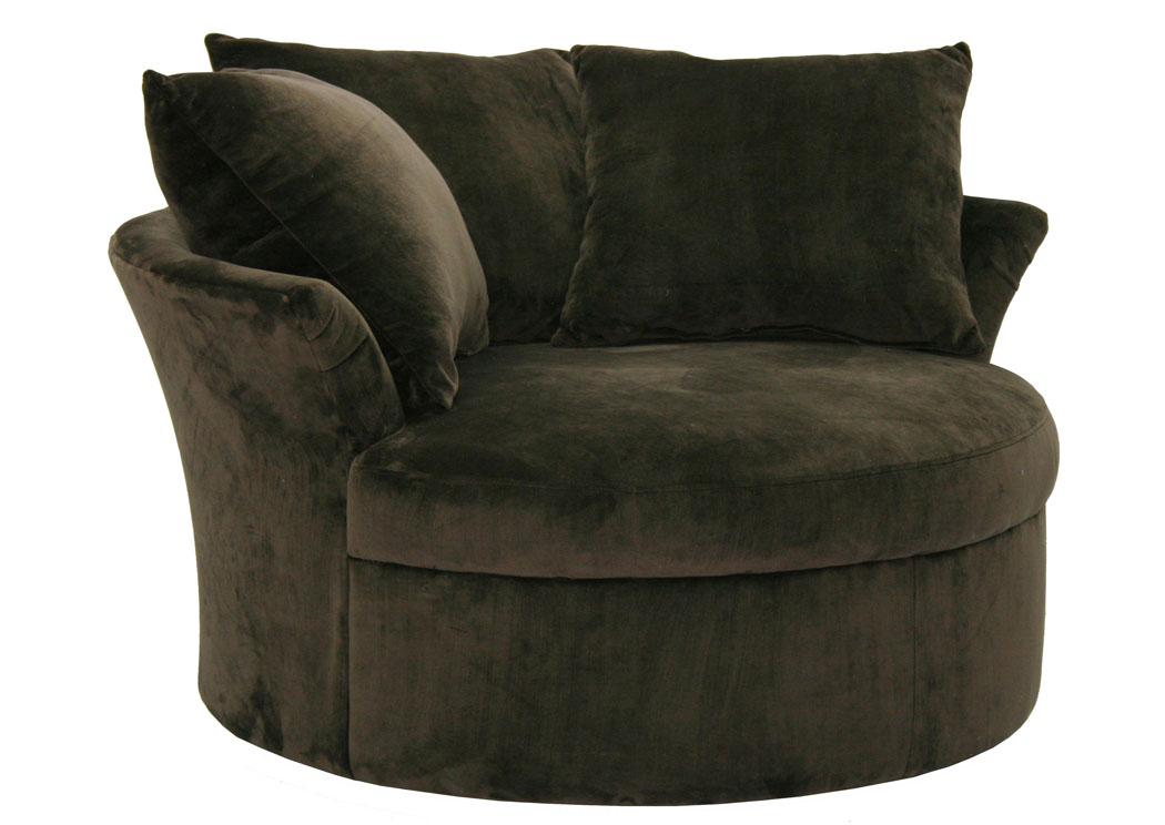 Whitney Chocolate Swivel Chair,Jackson Furniture