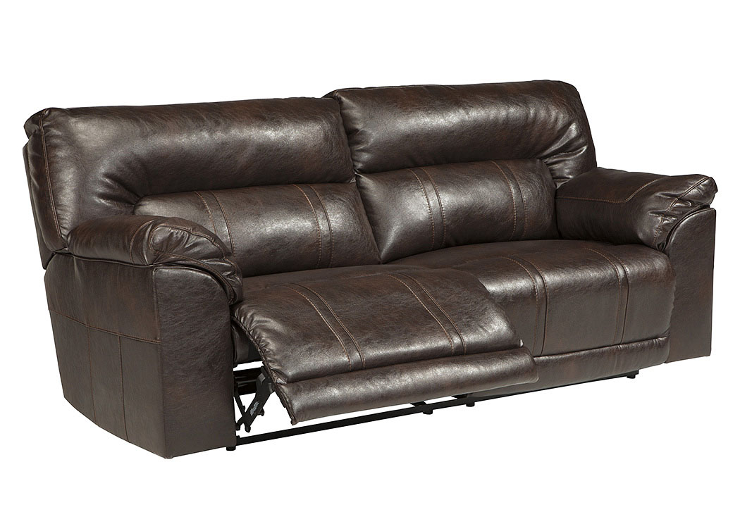 Barrettsville DuraBlend® Chocolate 2- Seat Reclining Sofa,Ashley