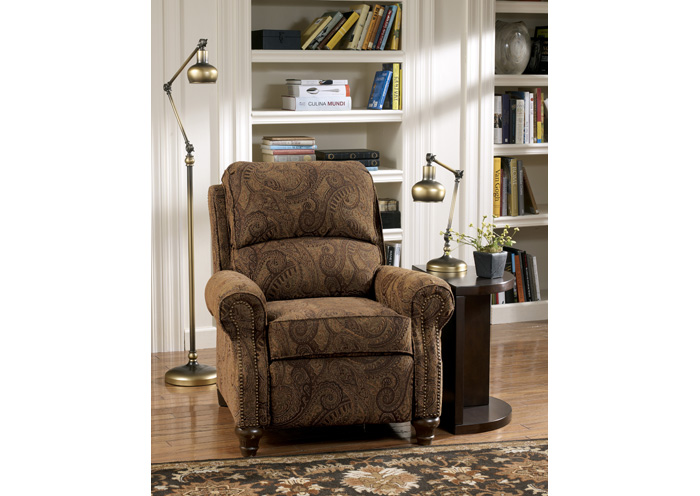 Deanville Antique Low Leg Recliner,Ashley