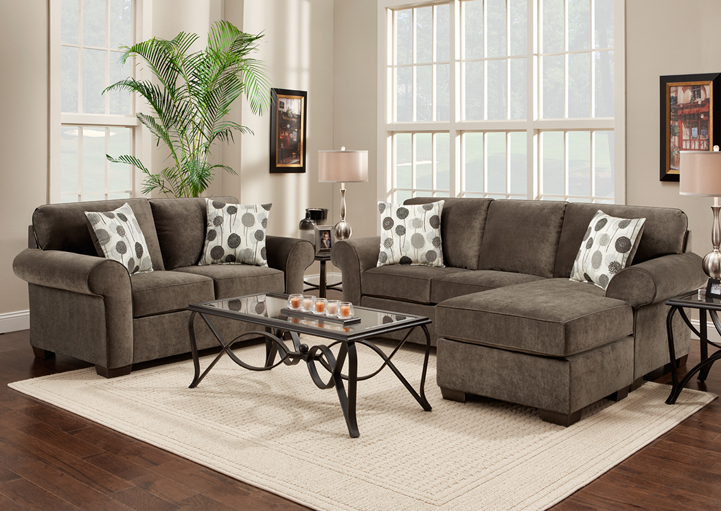 Elizabeth  Ash Gray Loveseat,Affordable