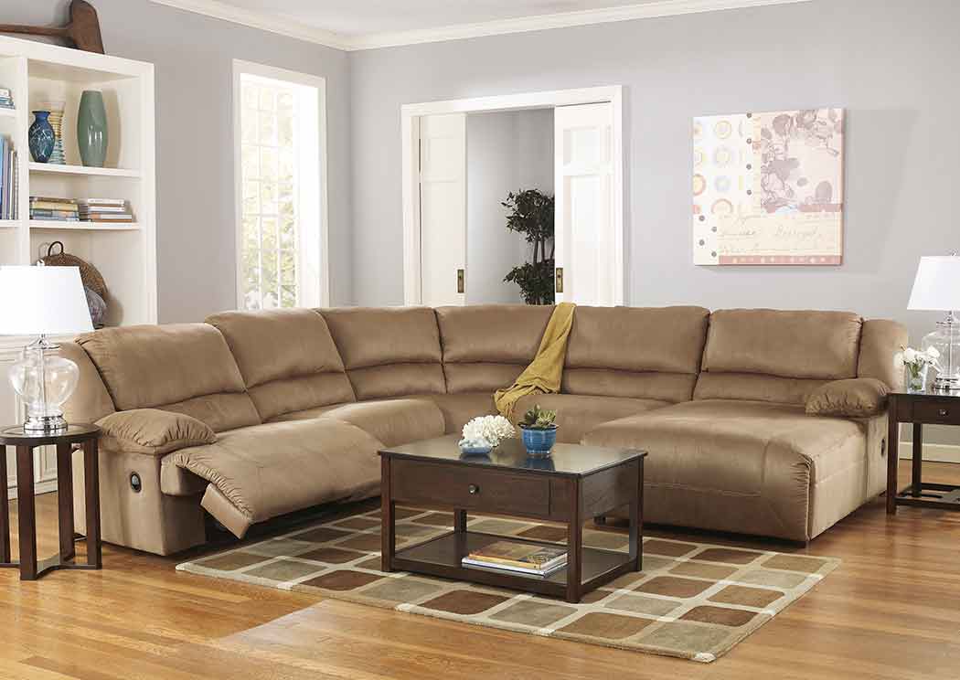 Hogan Mocha Reclining Sectional,Ashley