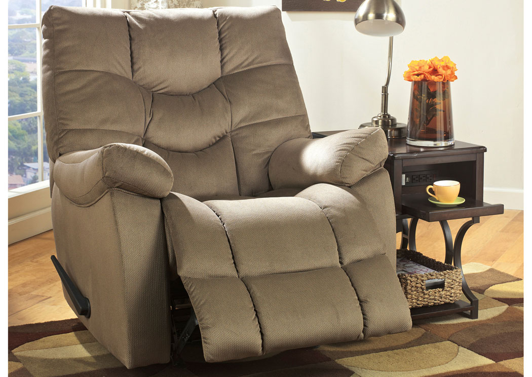 Landmark Mocha Rocker Recliner,Ashley