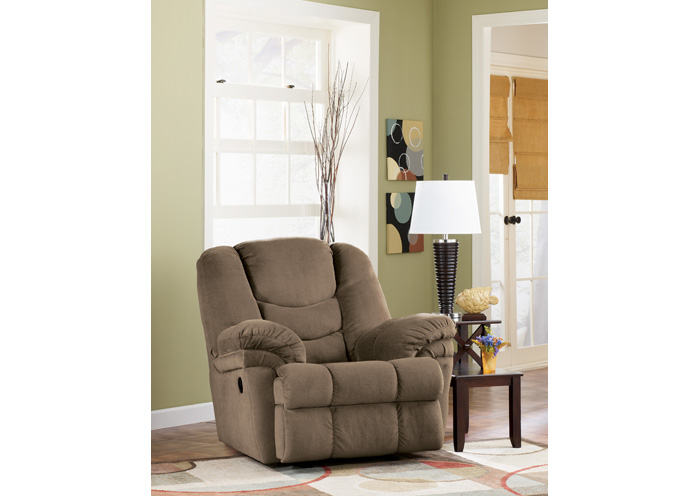 Galaxy Mocha Rocker Recliner,Ashley