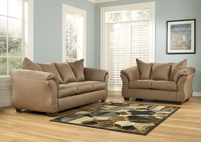 Darcy Mocha Sofa & Loveseat,Ashley