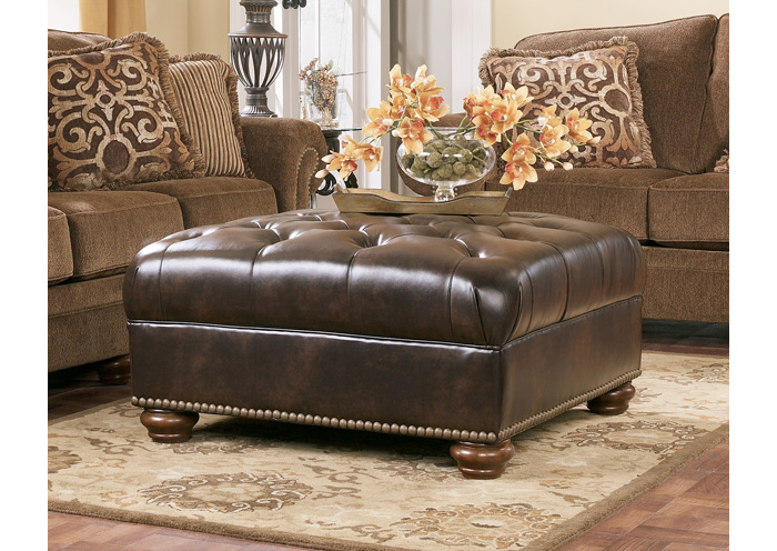 Presidio Antique Oversized Accent Ottoman,Ashley