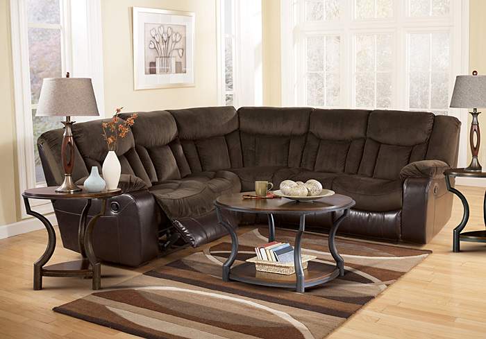 Tafton Java Reclining Sectional,Ashley