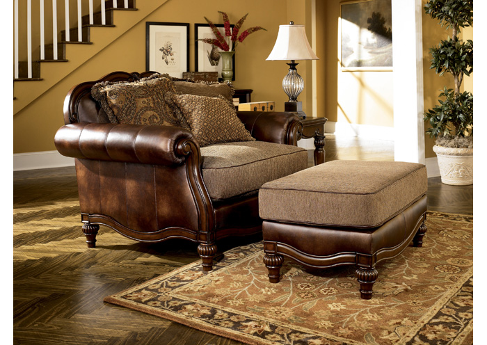 Claremore Antique Ottoman,Ashley