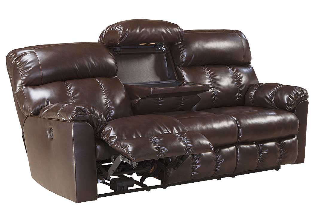 Vanora Canyon Reclining Sofa w/ Drop Down Table,Ashley