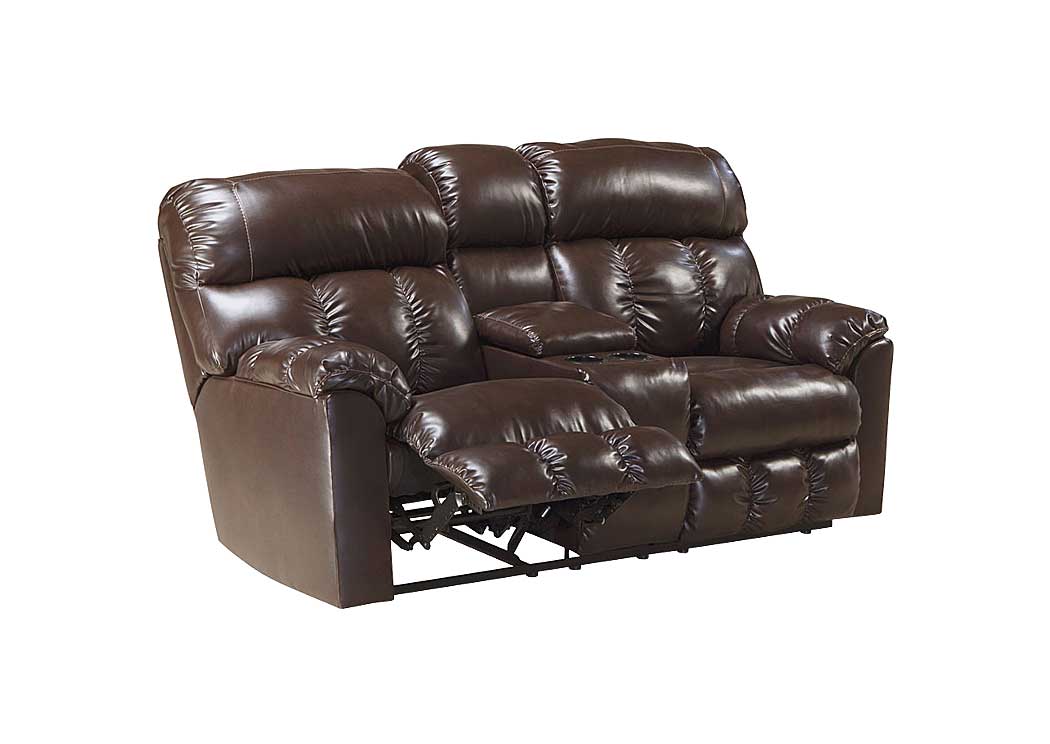 Vanora Canyon Double Reclining Loveseat w/ Console,Ashley