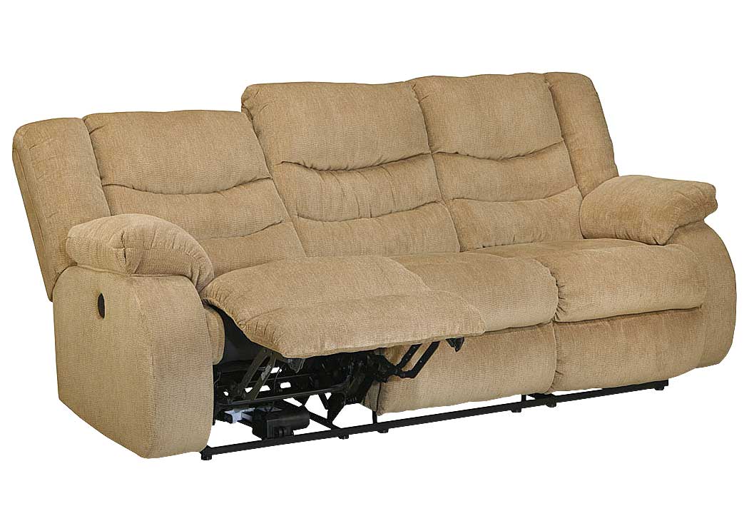 Garek Sand Reclining Power Sofa,Ashley