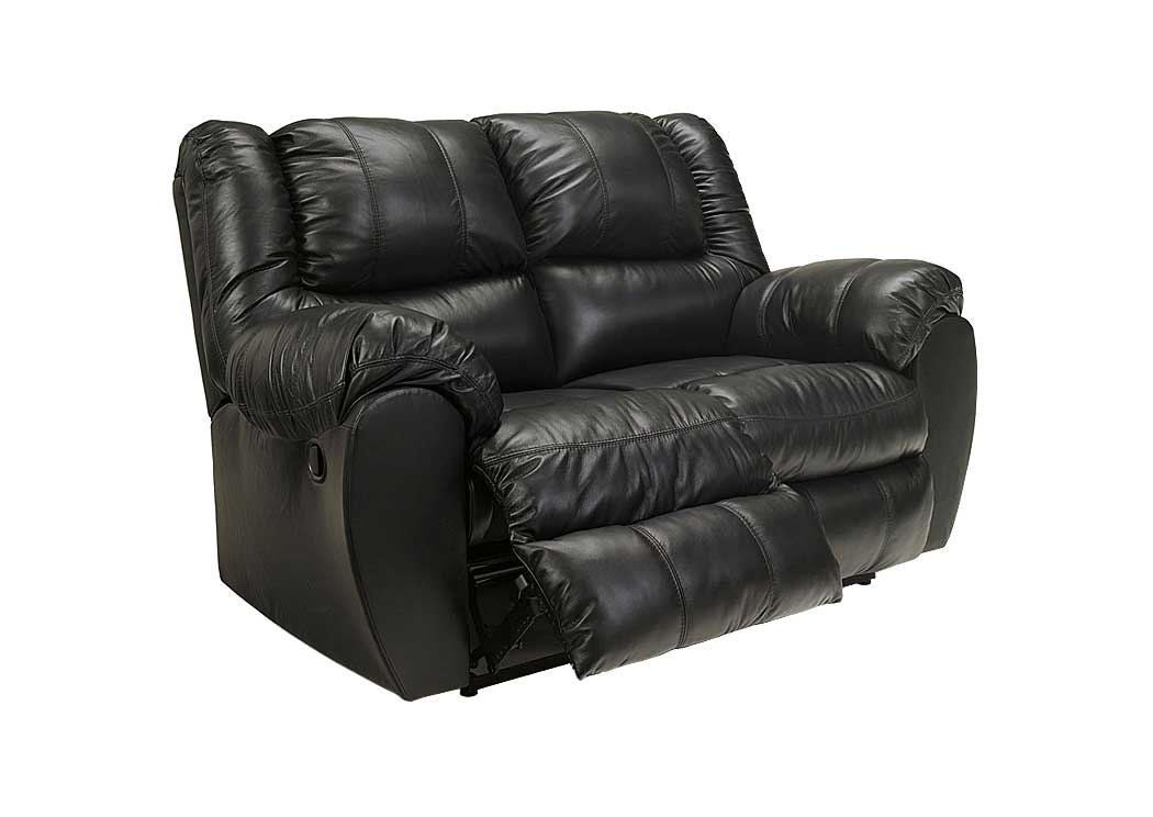 McAdams Black Reclining Power Loveseat,Ashley