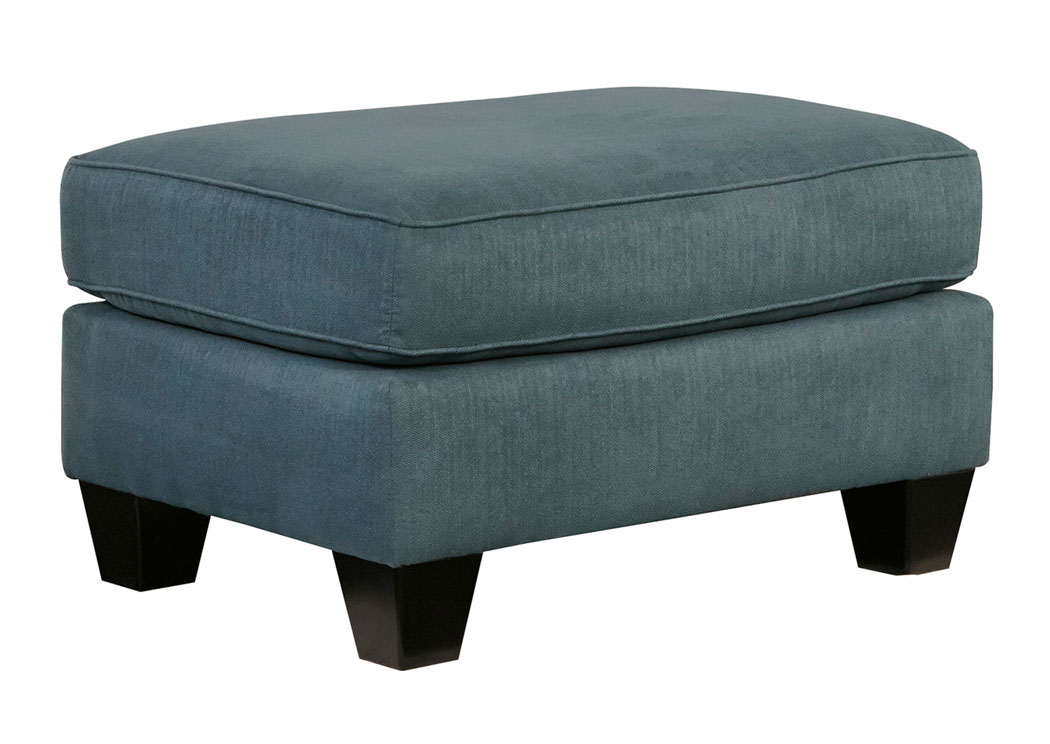 Brileigh Teal Ottoman,Ashley