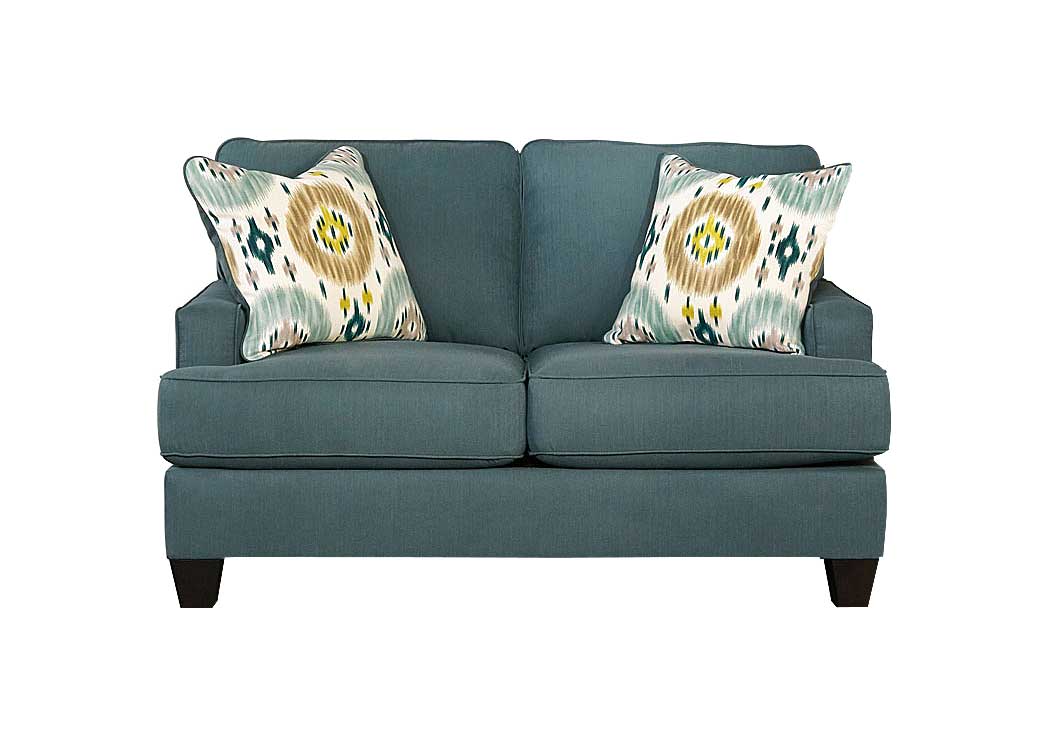 Brileigh Teal Loveseat,Ashley