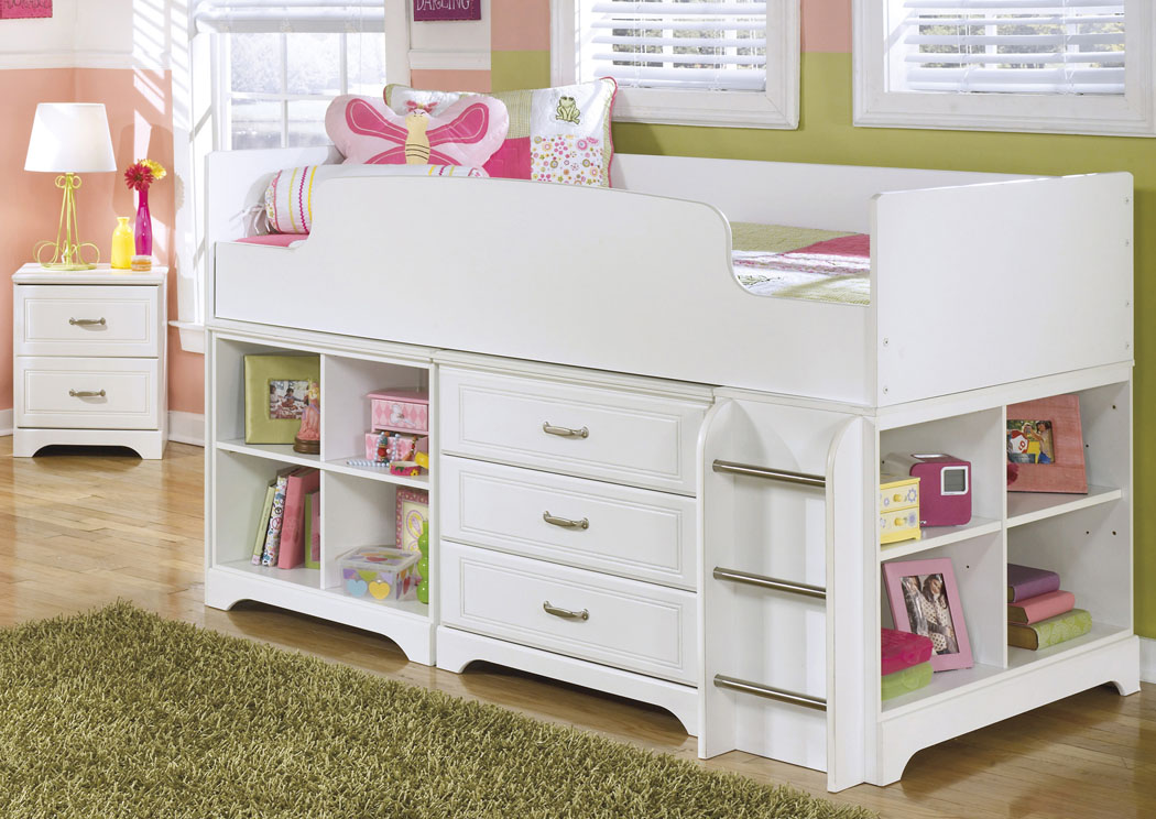 Lulu Twin Loft Bed w/ Storage,Ashley