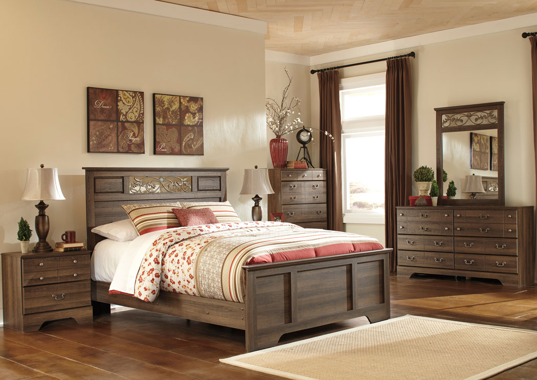 Allymore Queen Panel Bed, Dresser & Mirror,Ashley