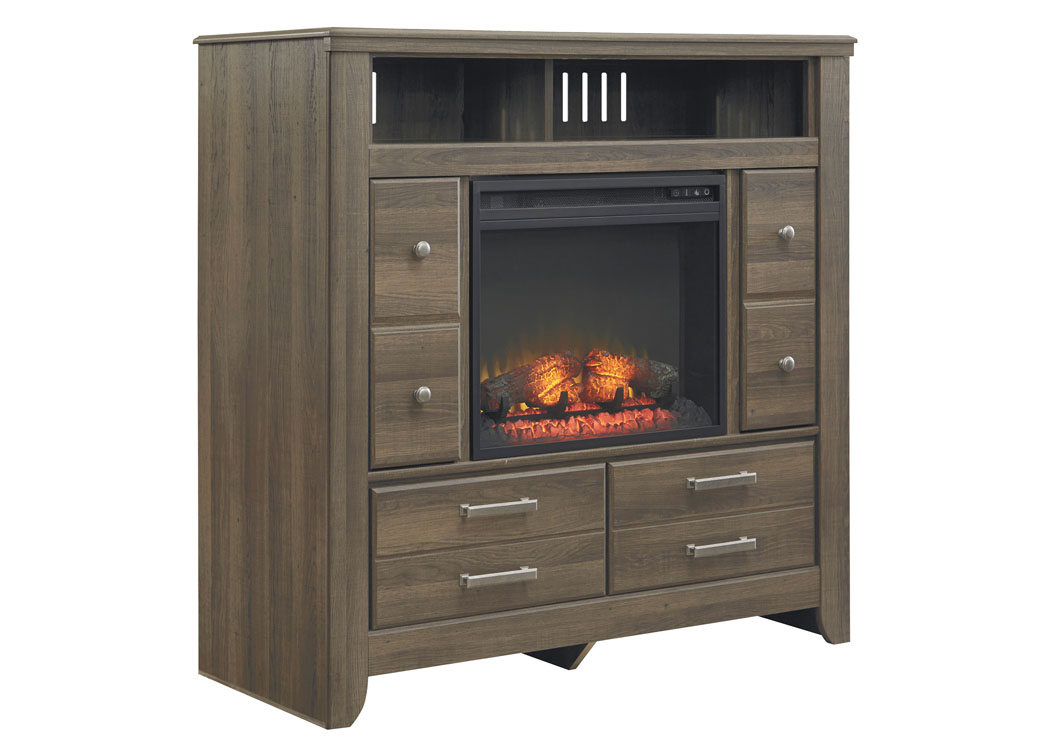 Juararo Media Chest w/ LED Fireplace Insert,Ashley