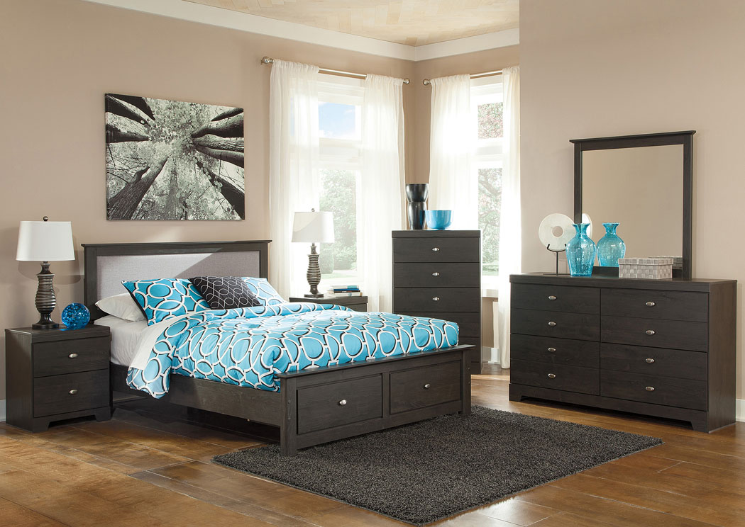 Shylyn Queen Storage Bed, Dresser & Mirror,Ashley