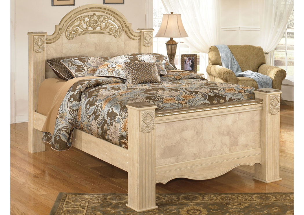 Saveaha King Poster Bed,Ashley