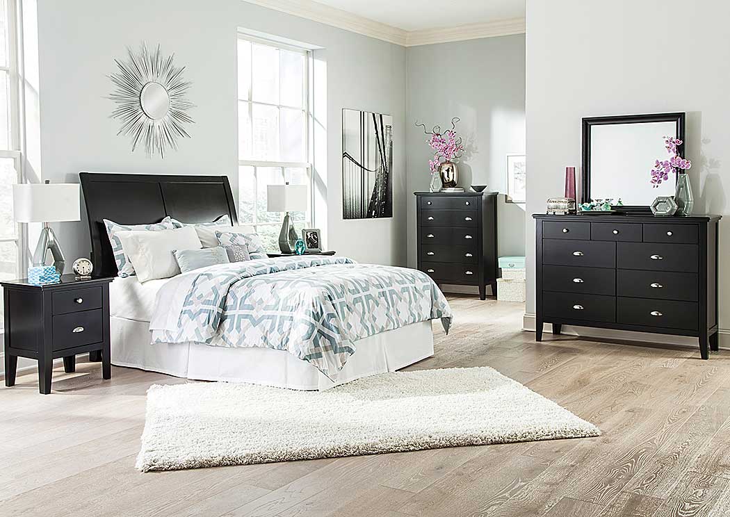 Braflin Queen Sleigh Headboard, Dresser, Mirror & Night Stand,Ashley