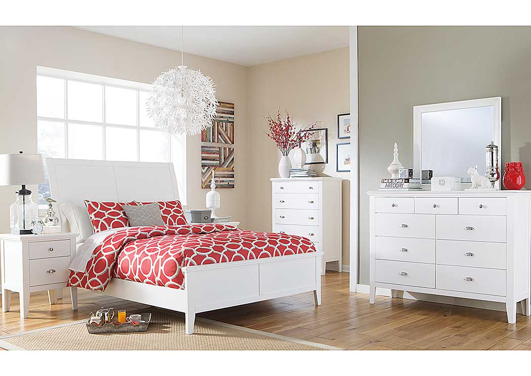 Langlor King Sleigh Bed, Dresser & Mirror,Ashley