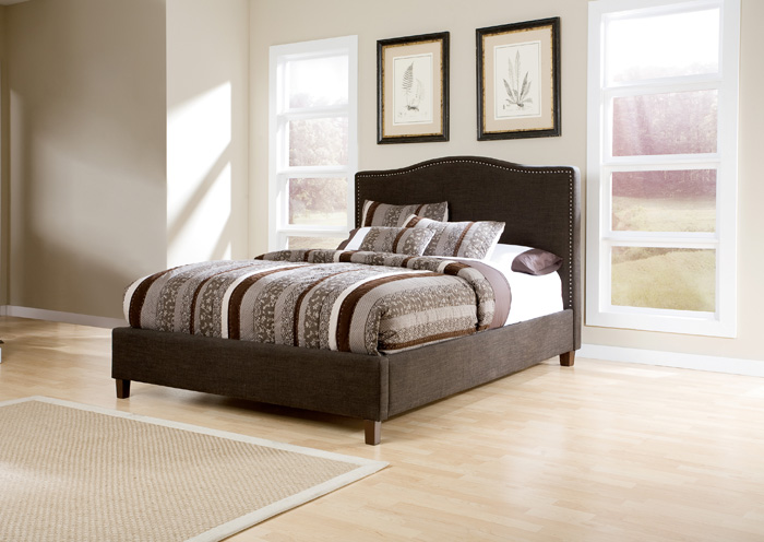 Brown California King Upholstered Bed,Ashley
