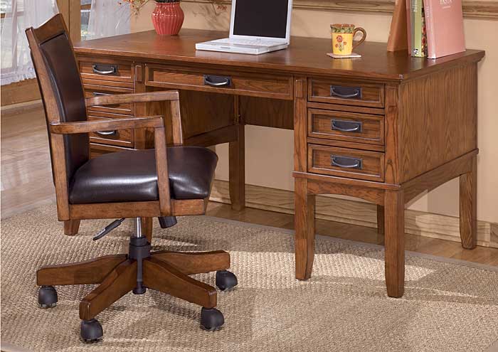 Cross Island Leg Desk w/ Storage,Ashley