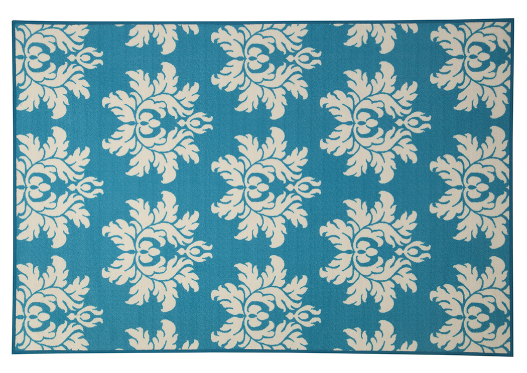 Lea Turquoise Medium Rug,Ashley