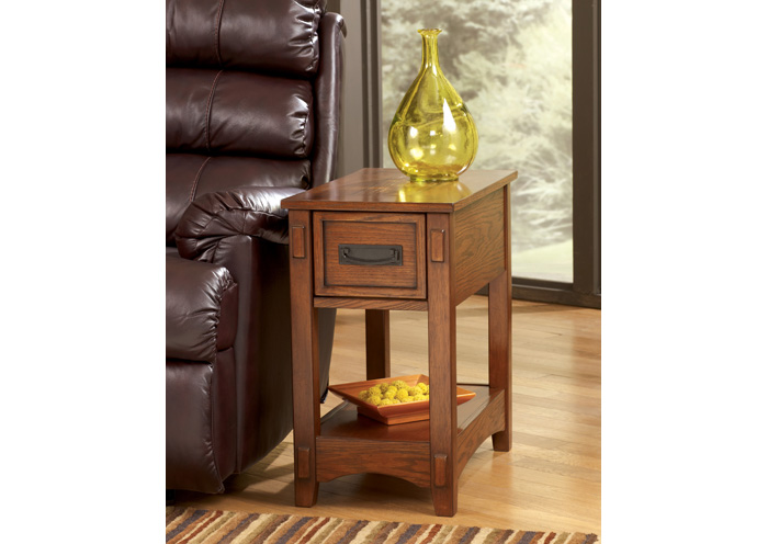 Brown Chair Side End Table,Ashley
