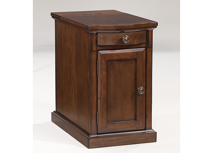Medium Brown Power Chairside End Table,Ashley