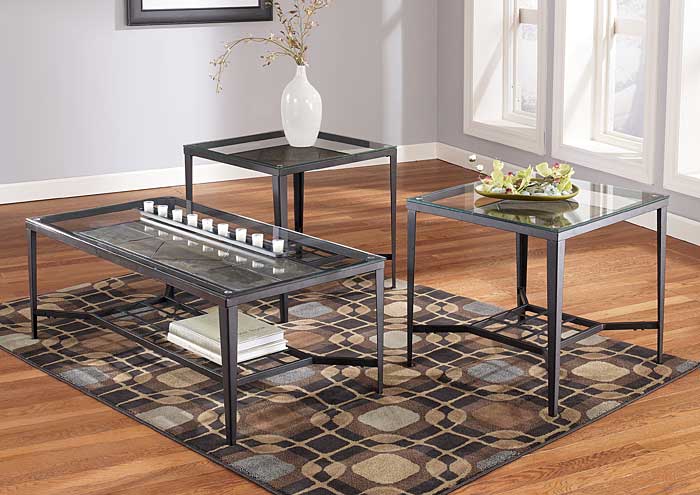 Calder Occasional Table Set (Cocktail & 2 Ends),Ashley