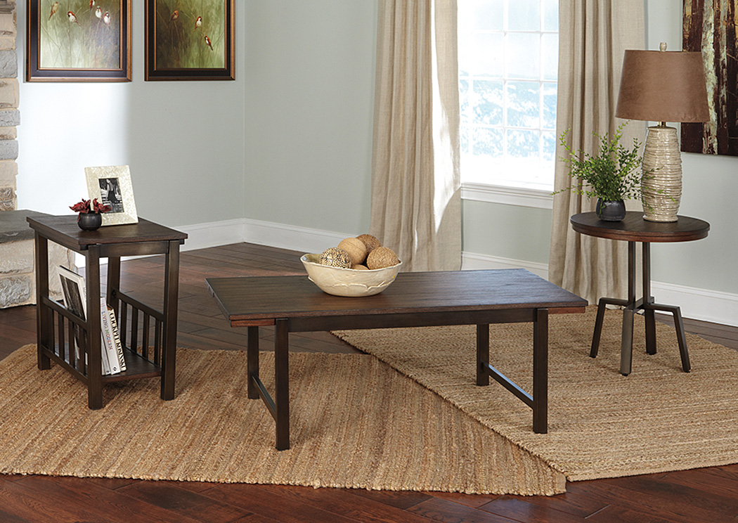 Riggerton Occasional Table Set (Cocktail & 2 Ends),Ashley