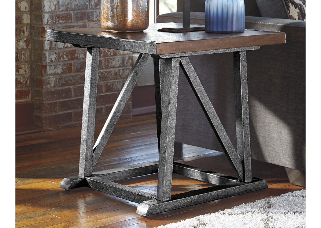 Zenfield Medium Brown Square End Table,Ashley