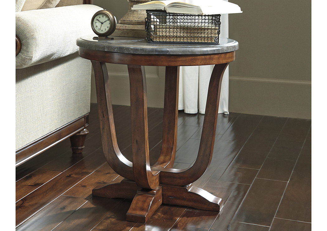 Balinder Medium Brown Round End Table,Ashley