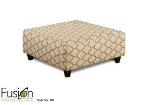 Beige Cocktail Ottoman,Fusion