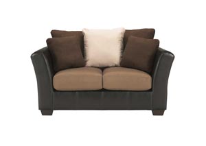 Masoli Mocha Loveseat,Ashley