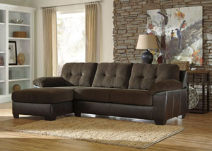 Vanleer Chocolate Right Facing Chaise End Sectional,Ashley