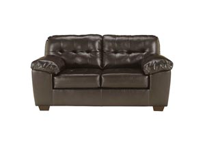 Alliston DuraBlend Chocolate Loveseat,Ashley