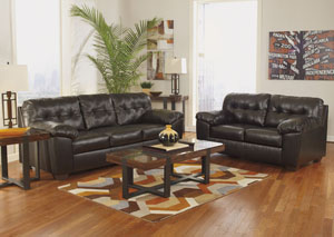 Alliston DuraBlend Chocolate Sofa & Loveseat,Ashley